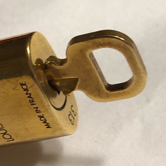 Louis Vuitton 313 Lock and Key 313 Padlock with matching key #313 EUC LV - Picture 13 of 15